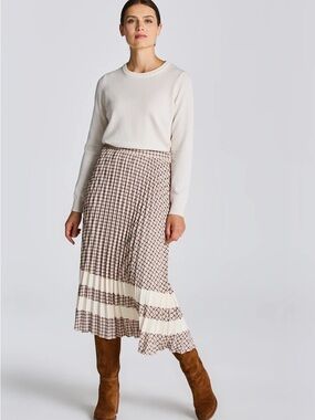 Gant D1 Check Pleated Skirt